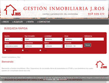 Tablet Screenshot of gestioninmobiliariajros.com